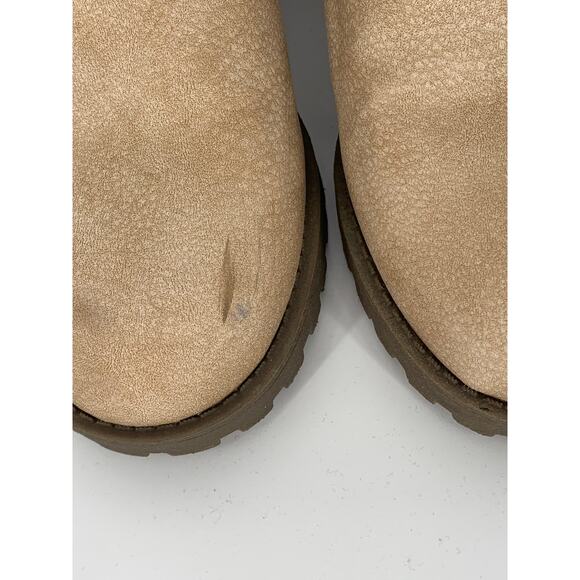 DIRTY LAUNDRY Women's Tan Slip-On Block-Heel Lita Chelsea Boots SZ 6.5 - Picture 4 of 9